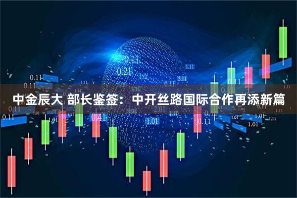 中金辰大 部长鉴签：中开丝路国际合作再添新篇